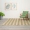 Handwoven Jute Rugs – Eco-Friendly Cotton Plaid Rug, Durable & Soft Area Rug (5x7 ft)